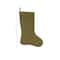 Hello Honey® 20" Green Woven Cotton Stocking Décor